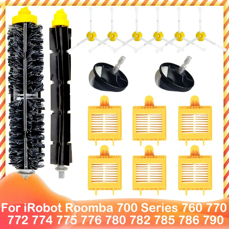 

Запчасти для iRobot Roomba 700 Series 760 770 772 774 775 776 780 782 785 786 790 Hepa фильтр основная боковая щетка колесо