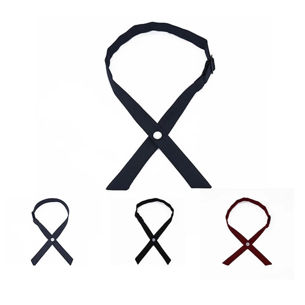 

ASLSAW 2022 Men Ladies Cross Bow Tie Business Casual Formal Dress Wedding Bow Tie Adjustable Thai School Uniform Bow Tie