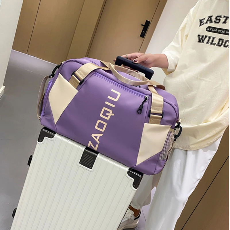 Waterproof Large Capacity Travel Bag Fashion Shoulder Bag Women Transport Bag Suitcase Luggage Duffle Bag Gym Sport Weekend