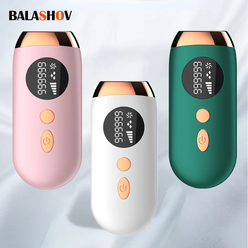 

Портативный лазерный эпилятор для удаления волос IPL для женщин, 999999 вспышек, Перманентный безболезненный Фотоэпилятор для всего тела, лазер...