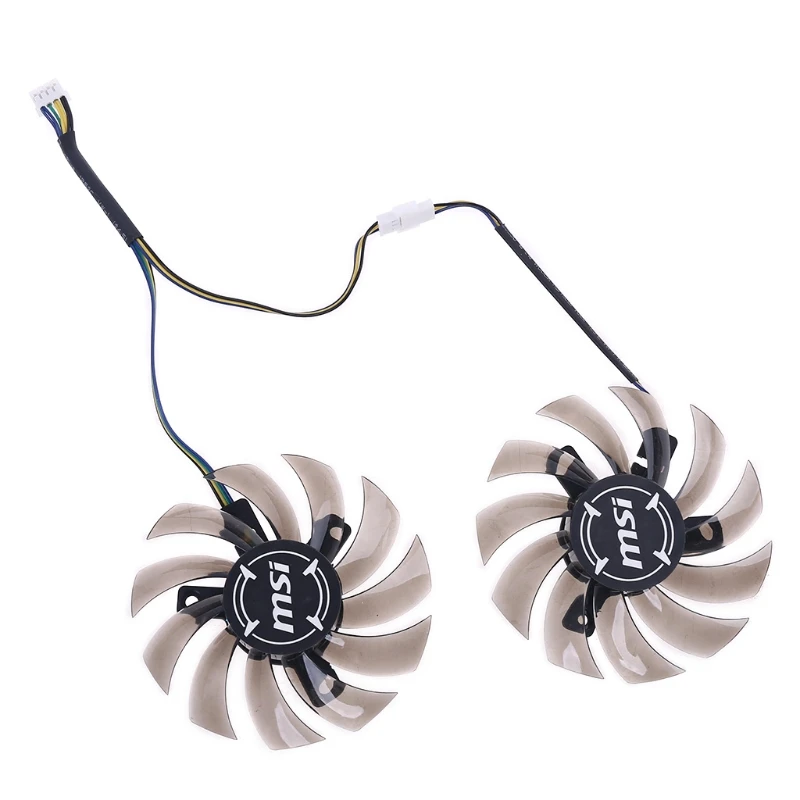 

1 Pair 4Pin Cooler Fan Replacement for GeForce GTX 1660 RTX 2060 2070 Video Graphics Card Cooling Fan