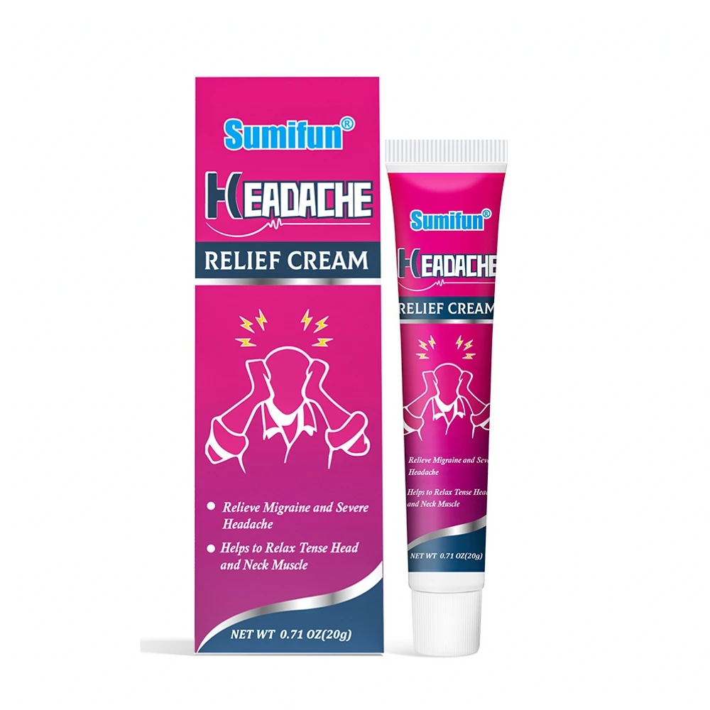 

Лечение мигрени травяной 20 г, медицинская мазь для расслабления, успокаивания нервов, головокружения, Освежающий Крем для облегчения голов...