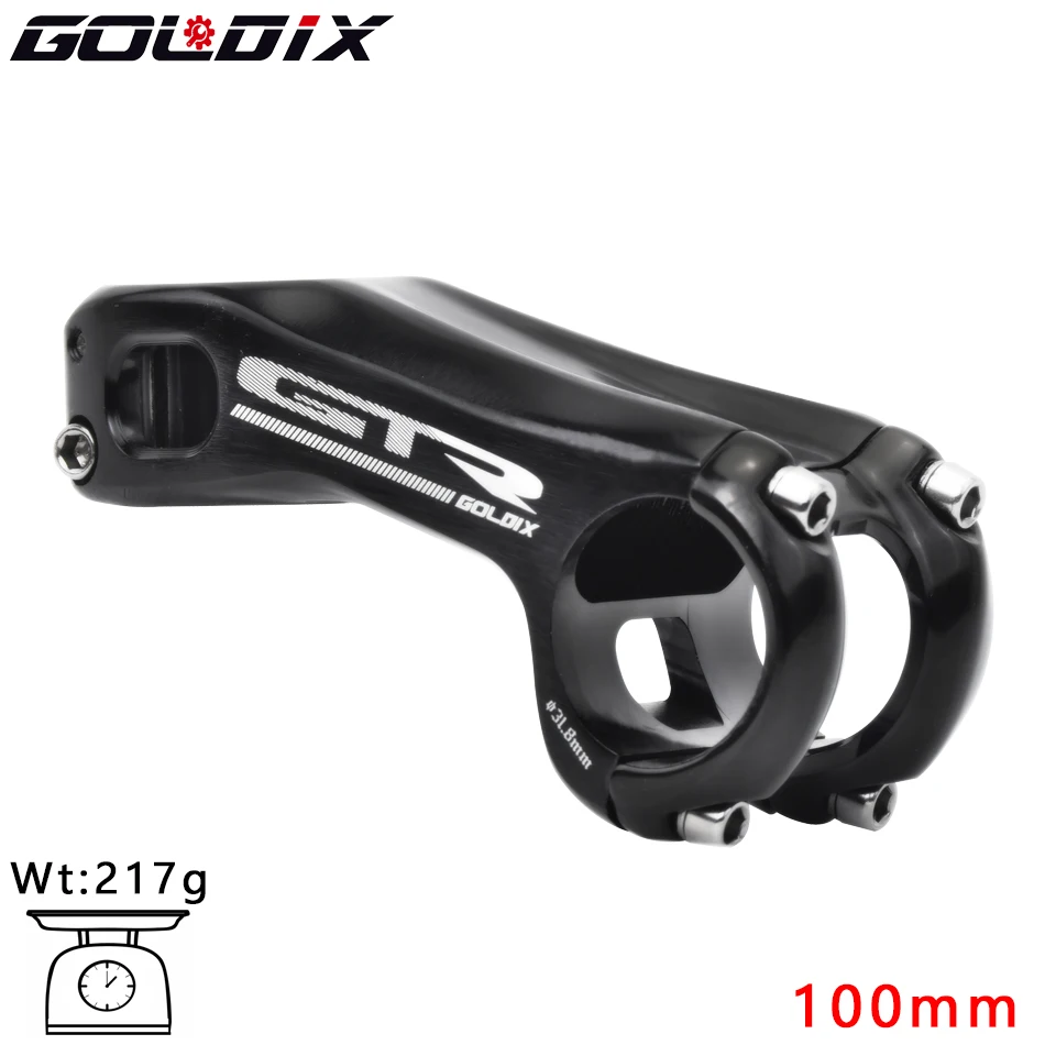 

GOLDIX GTR CNC mountain road bike handlebar negative 20 degrees 80 90 100MM bike stem next bikes parts bmx stem mtb parts