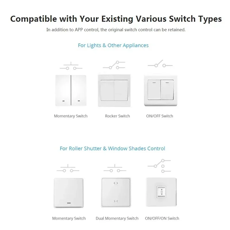 SONOFF DUALR3 Dual R3 Lite Smart Wi-Fi переключатель штор для управления электродвигателем