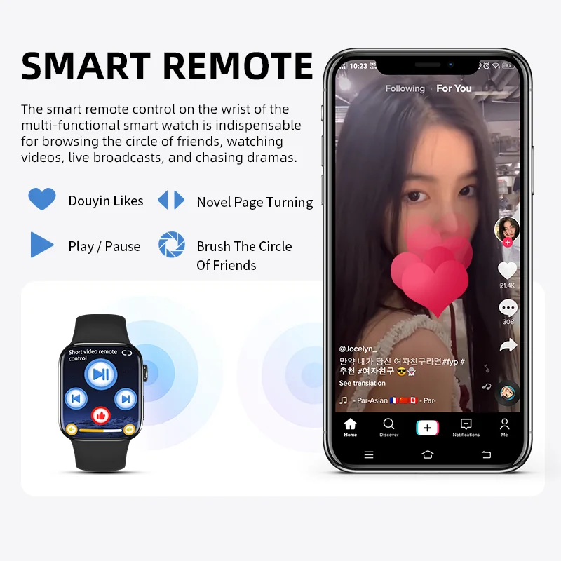 2022 HW8 Max 1.99” Smart Watch Series 8 NFC Bluetooth Dial Call Blood Glucose Men Women Smartwatch IWO new pk DT100 W27 S7 images - 6