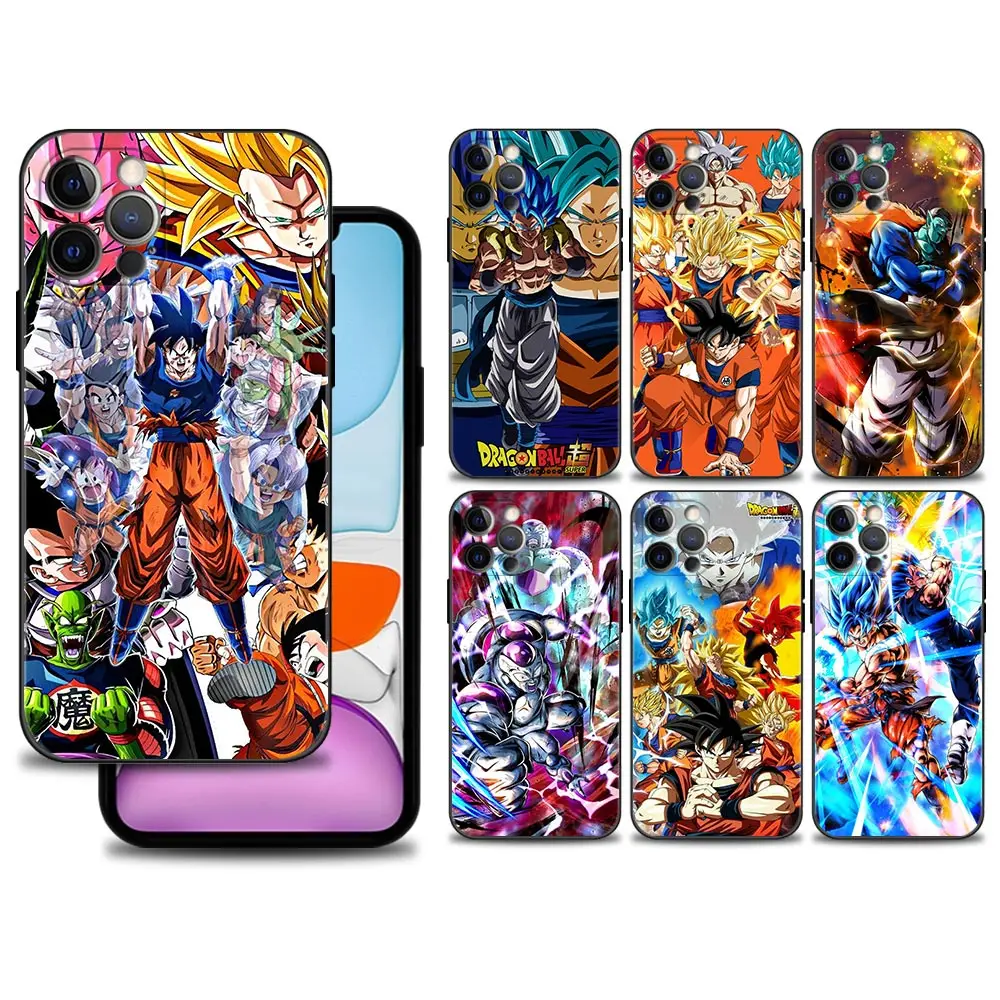 

Phone Case For iPhone 13 12 11 Pro Max Cover X XR XS Max 12 13 Mini 6 6S 7 8 Plus 5 5S Coque Japan Anime Dragon Ball Son Goku