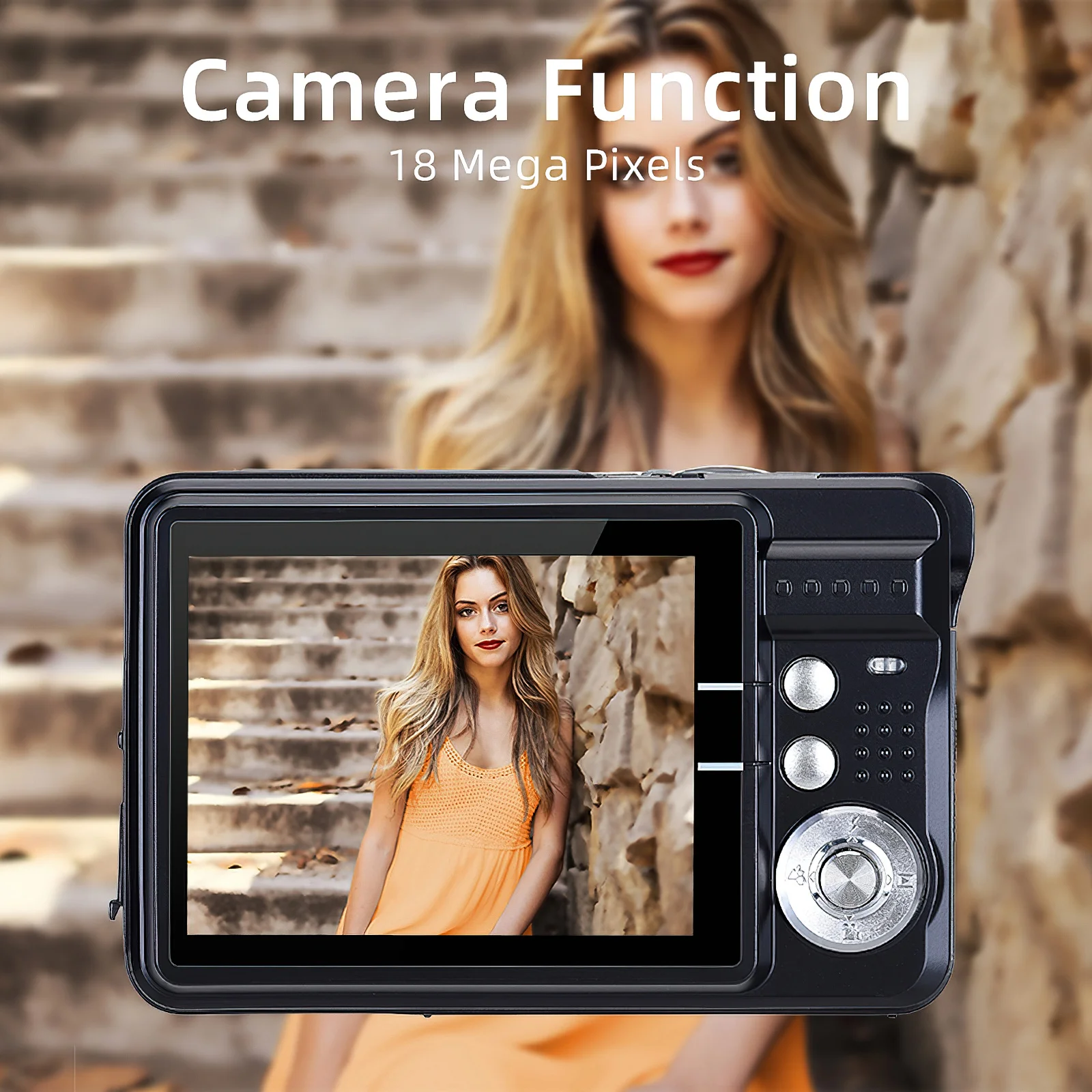 Портативная Цифровая камера 1080P видеокамера 48 МП 8-кратный зум защита от тряски
