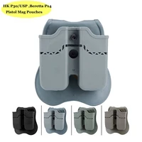 double magazine pouches for hk p30usp beretta px4 etc gun pistol mag holster case hunting magazine belt holder carrier