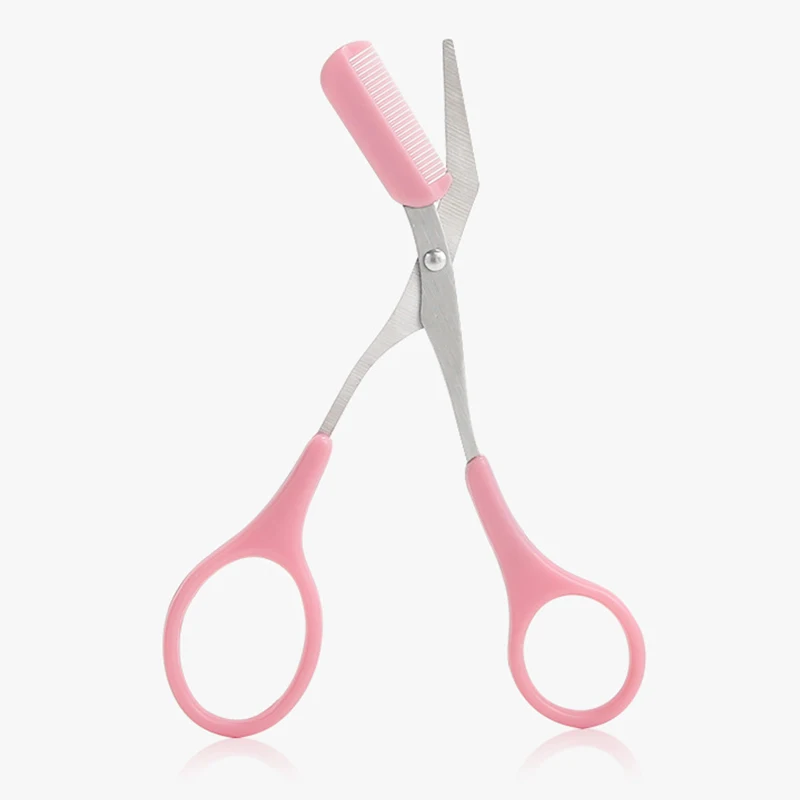 

Eyebrow Trimmer Scissors Comb Stainless Steel Brow Hair Razor Grooming Trimmer