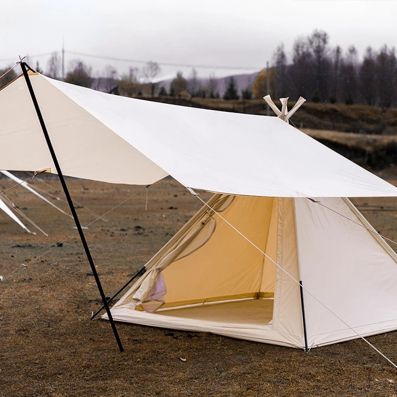 

Уличная палатка из ткани Оксфорд Buta бежевого цвета, водонепроницаемая палатка для кемпинга и Nissan, комплект палатки с навесом