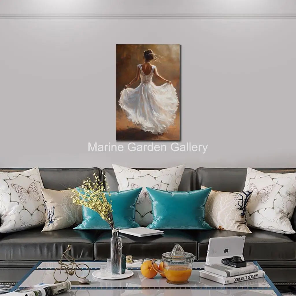 Романтическое художественное полотно Женская картина маслом ручная работа