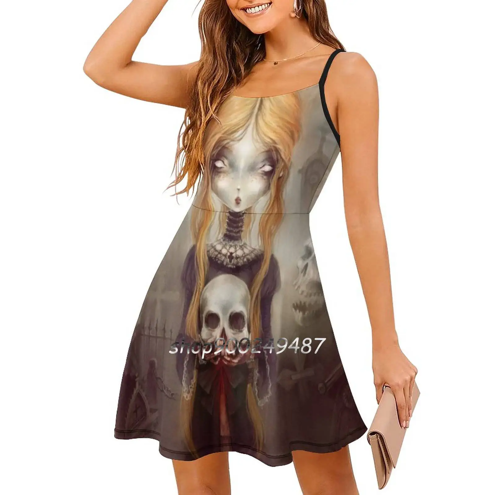 - © Тонкое платье Art By Élian Black'Mor с полой талией осень-зима сексуальные платья