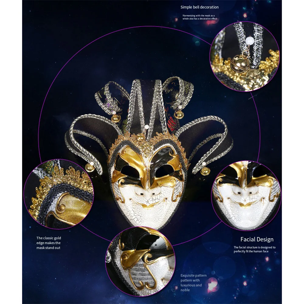 

Spray painting, hand cracking makeup ball, Halloween creativity, men's masks, cracks, men's and women's masks