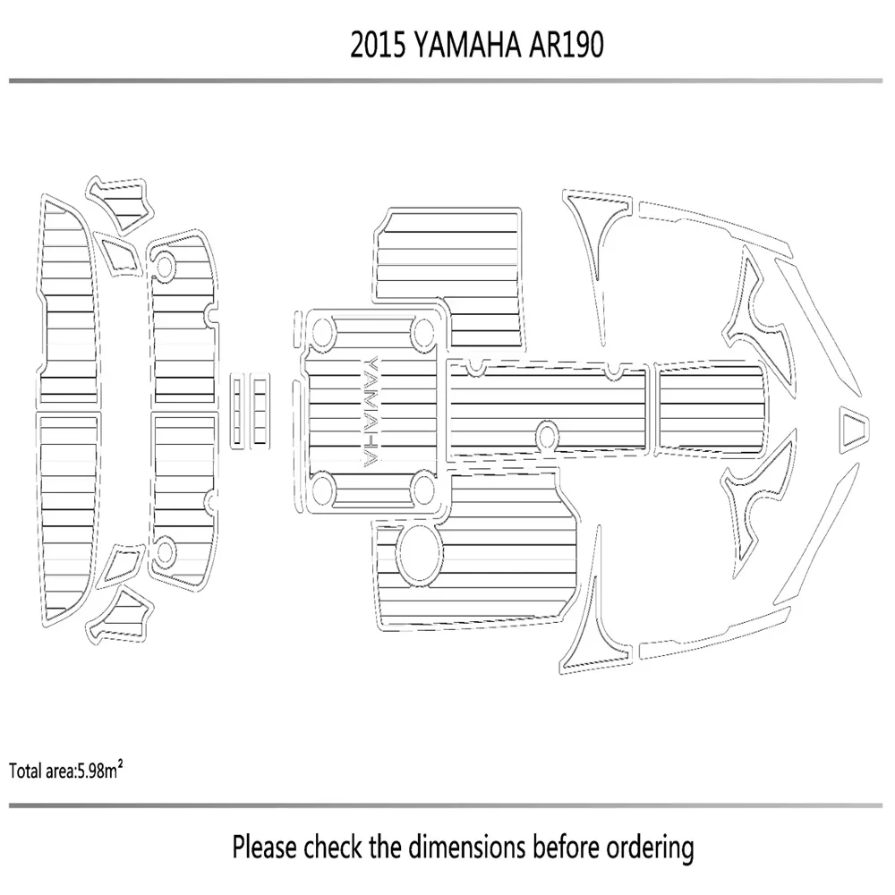 2015 YA-MA-HA AR190 подстилка для купания 1/4 дюйма 6 мм eva искусственный Тиковый напольный