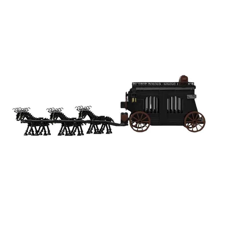 

MOC Halloween Ghost Medieval Prison Wagon Building Blocks Kit Viehcle Skeleton Carriage Car Bricks Toys For Children Xmas Gifts