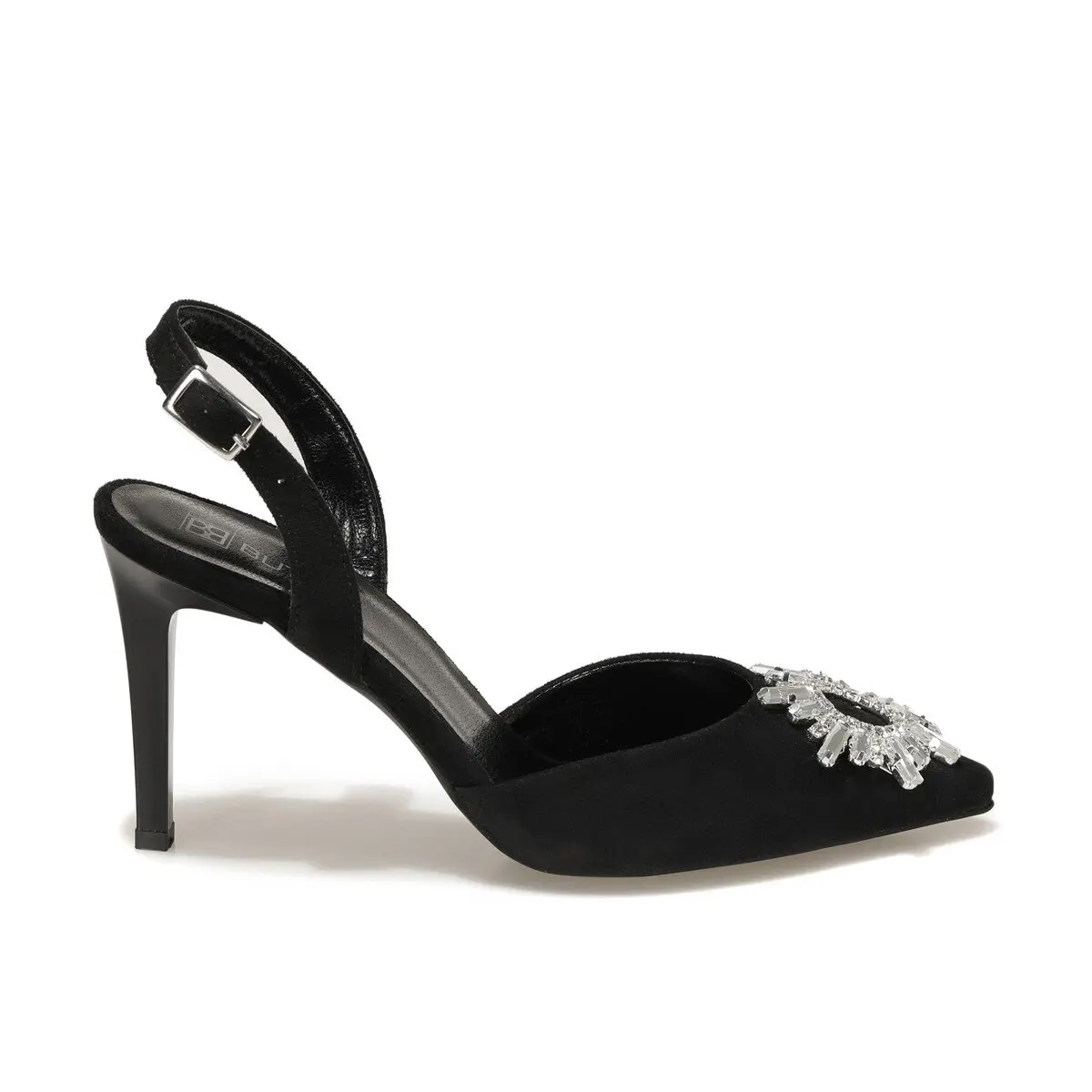 

21S-3871FX черные женские сандалии на высоком каблуке