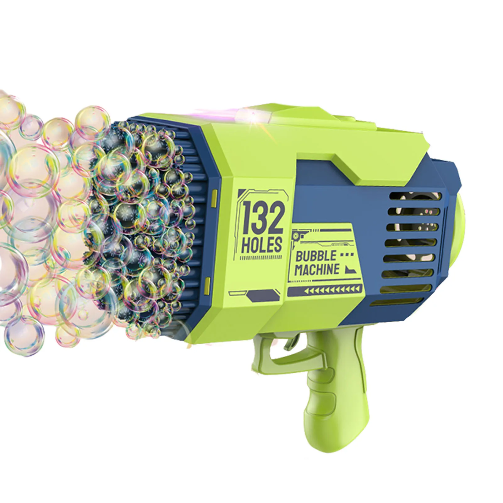 

Rocket Boom Bubble Blower Automatic Bubble Machine for Kids 132 Hole Rocket Launcher Bubble Maker with Colorful Lights Toys for