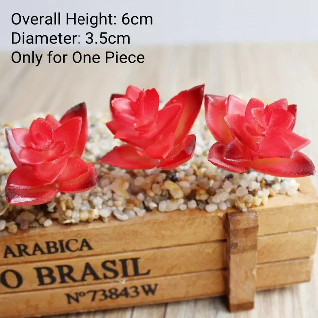 

Styles Red Artificial Succulents Plants Home Garden Bedroom Decoration Fake Plants Desktop Table Mini Bonsai Party Supplies