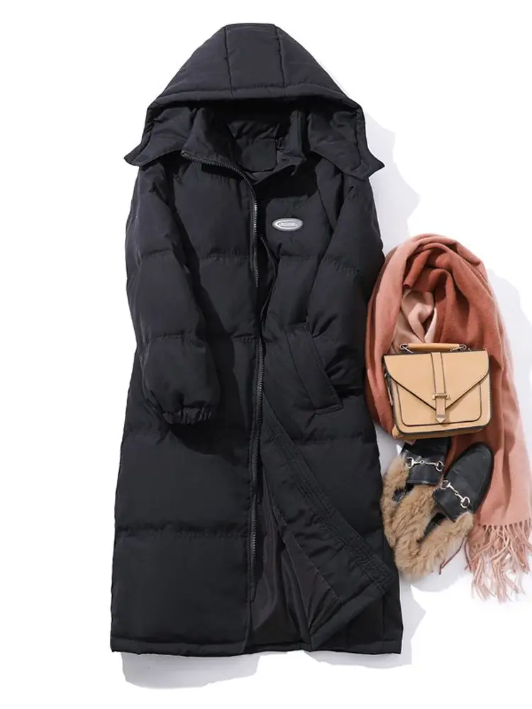Women Long Down Jacket New Casual Style White Duck Down Jackets Autumn Winter Coats And Parkas Female Outwear