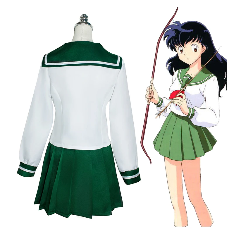 SingXeng аниме косплей костюм Kagome Higurashi для женщин и девочек JK униформа платье юбка на