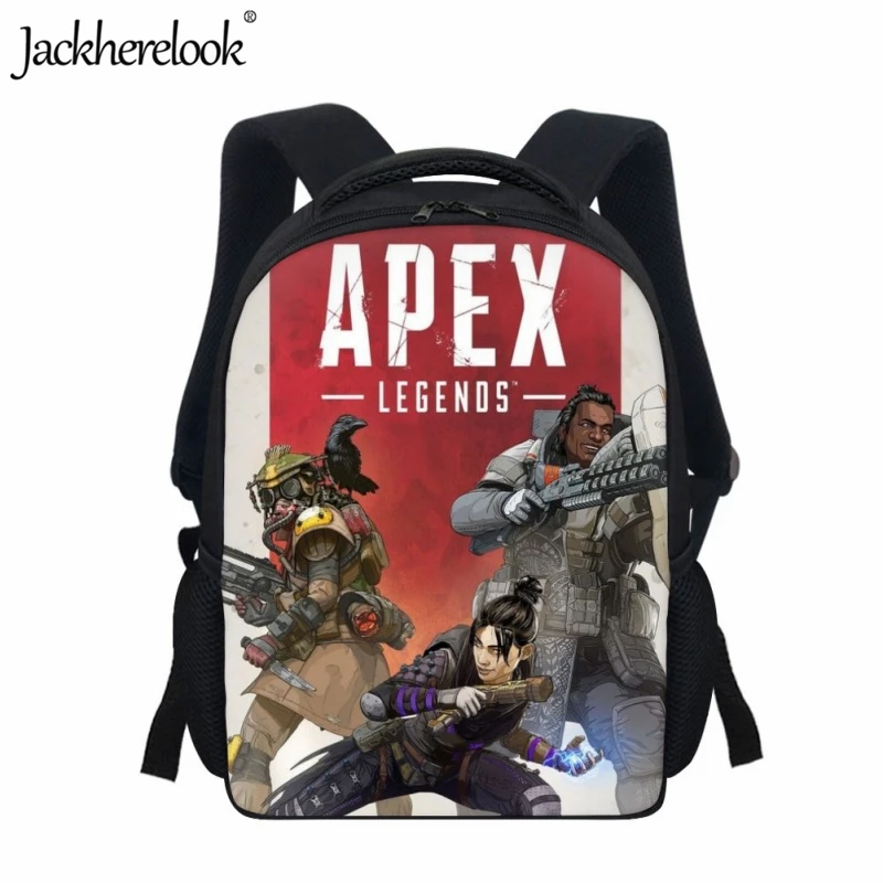 

Jackherelook Game Apex legends Design Fashion School Bag for Boys Kids Leisure Bookbags Practical Children Daily Travel Backpack