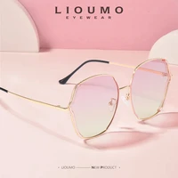 lioumo new trendy womens polarized sunglasses men anti glare driving glasses fashion gradient eyewear uv400 zonnebril dames