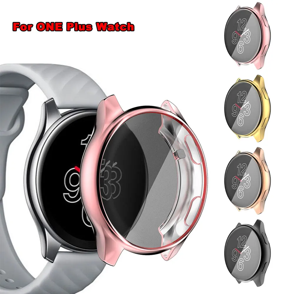 

TPU Watch Screen Protector Case For ONE Plus Watch Ultra Thin Slim Soft SmartWatch Cover Waterproof Protective Bumper Shell