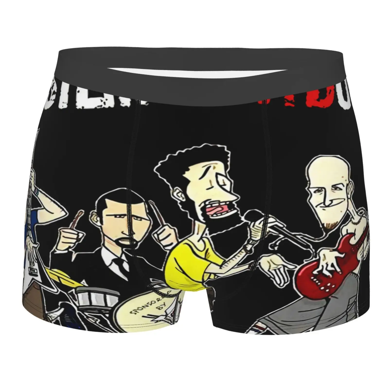 

System Of A Down Band Serj Men Underwear Women Plus Size 4Xl Men Long Men's Panties Underwear Male Black Shorts For Women Pack