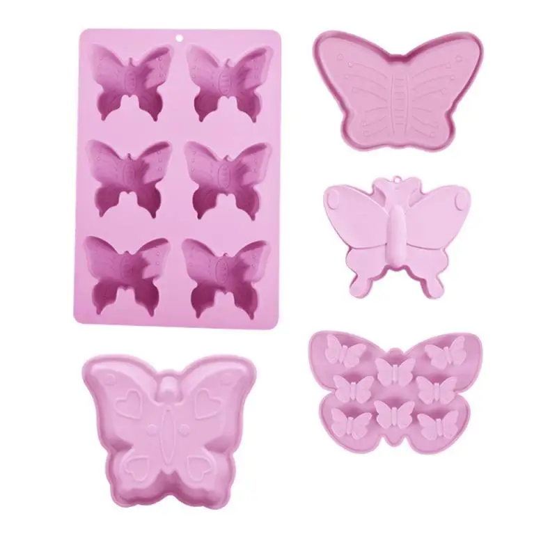 

Easy Demoulding Silicone Jelly Stereo Mold Mold For Baking Silicone Molds Oven No Peculiar Smell Butterfly Shape Molds Diy 2023