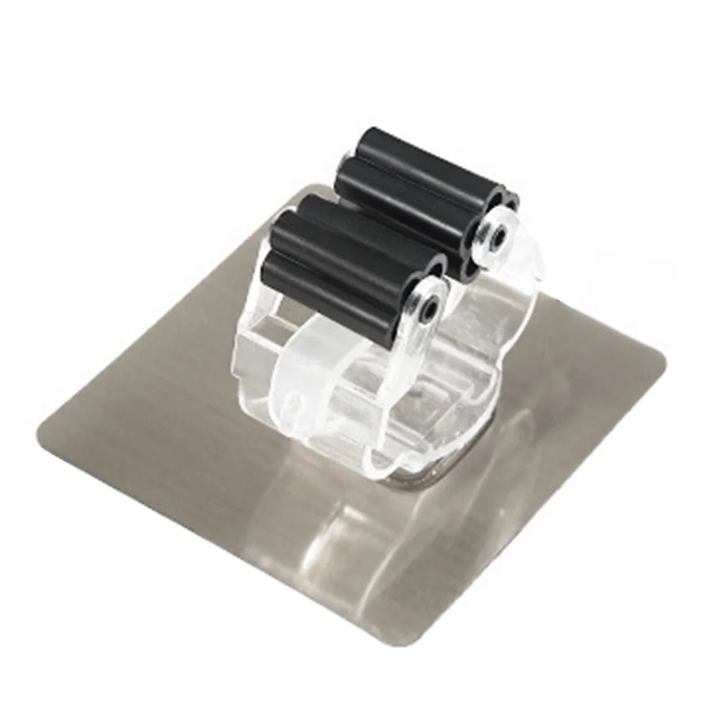 

Кухонный сверхпрочный крючок для хранения, 2 шт., зонт, экономия места, легкая установка, метла, самоклеящаяся швабра, держатель, настенный, б...