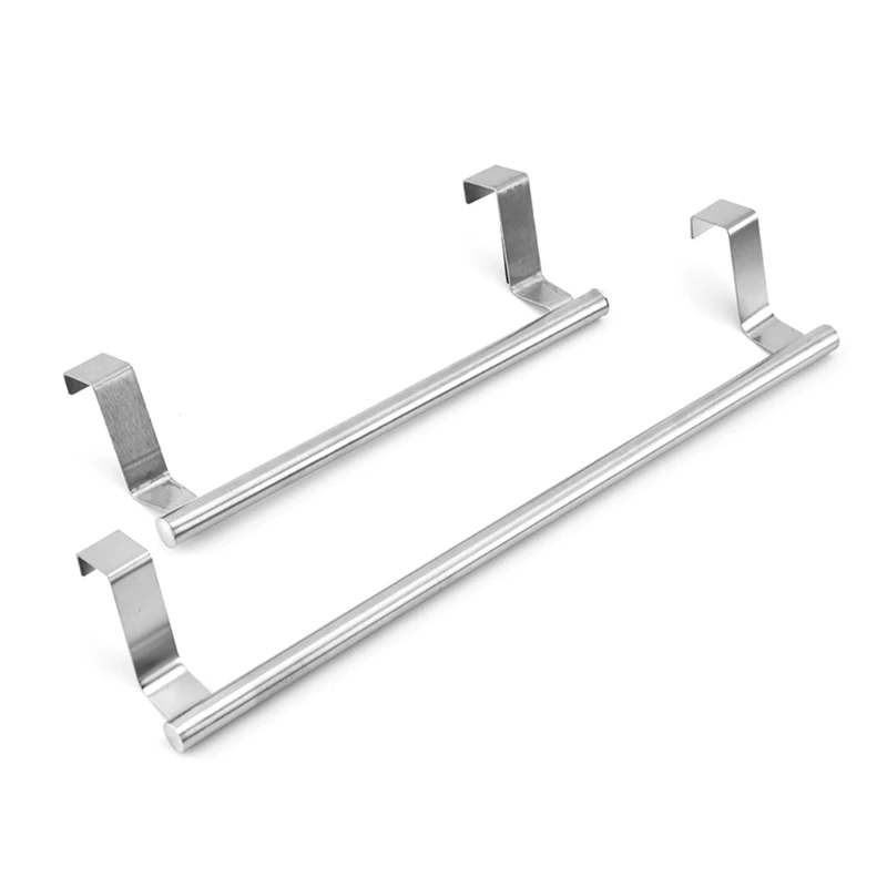 

Stainless Steel Towel Holder Wall Hanging Storage Rack for Kitchen Bathroom DropShip