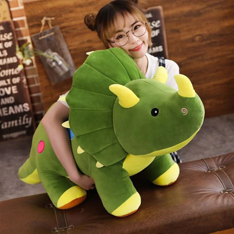 

Simulation Dinosaur Plush Toys Cartoon Triceratops Soft Stuffed Toys Doll Toy Animal Model for Children Boys Baby Birthday Gifts