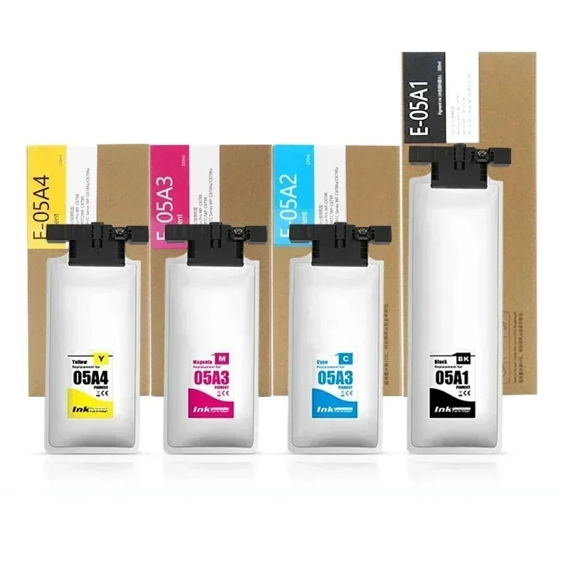 T05A1-картридж T05A4 с пигментными чернилами для Epson WorkForce Pro WF-C878R WF-C879R C878R C879R Сумка