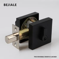 round latching invisible door lock anti theft bedroom extended secret lock passage single tongue wood door auxiliary lock
