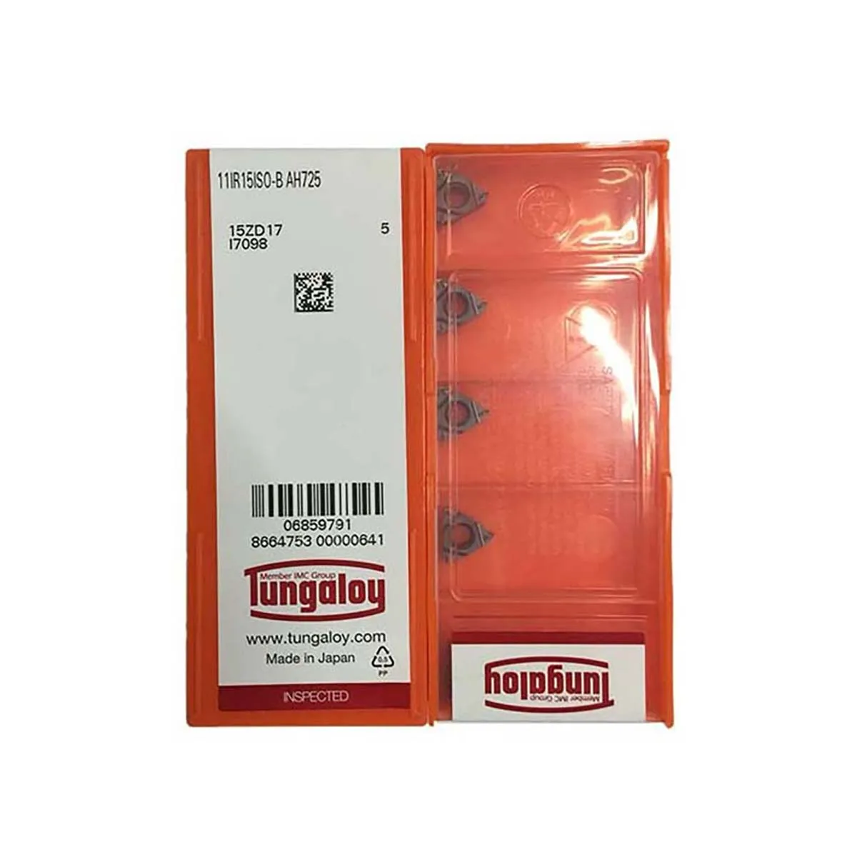 

Tungaloy 100% Original 11IR 11IRA60 11IR20ISO 11IR15ISO 11IR10ISO 11IR125ISO CNC Lathe Machine Treading Turning Toos Insert