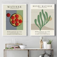 matisse apple coral leaves canvas painting exhibition wall art posters and prints vintage museum gallery pictures for decor