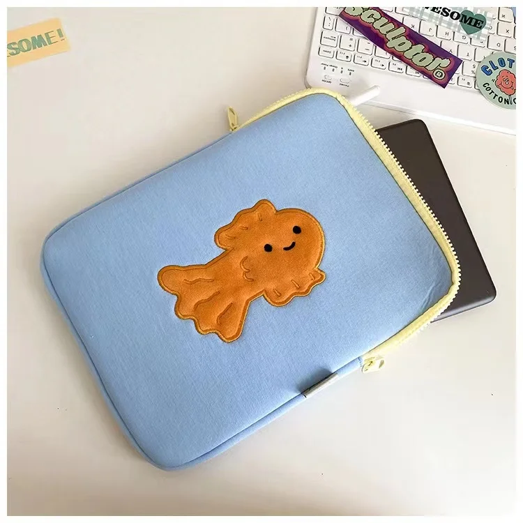 Cute Cartoon Laptop Tablet Inner Case Bag for Ipad Pro 10.5 11 12.9 Air 1 2 3 4 Sleeve Pouch for Macbook Ipad 9.7 10.2 10.9 Inch images - 6