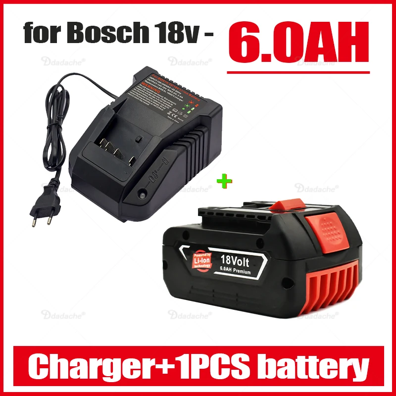 

100% Оригинальный 18 в аккумулятор Ач для Bosch перезаряжаемый литий-ионный аккумулятор BAT609, BAT609G, BAT618, BAT618G, BAT614 + 1 зарядное устройство