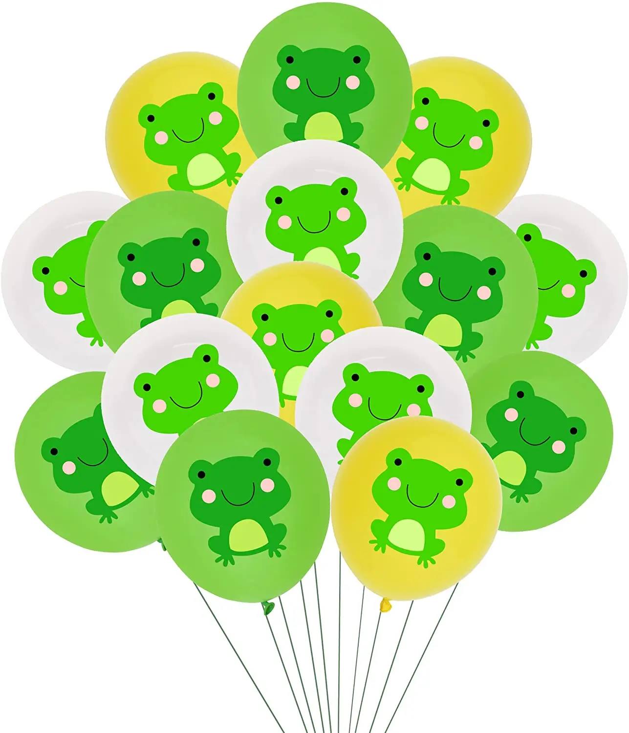 

JOLLYBOOM 36PCS Frog Latex Balloons 1st 2nd Birthday Party Decorations for Kids Baby Shower Birthday Frog Themed Party Supplies
