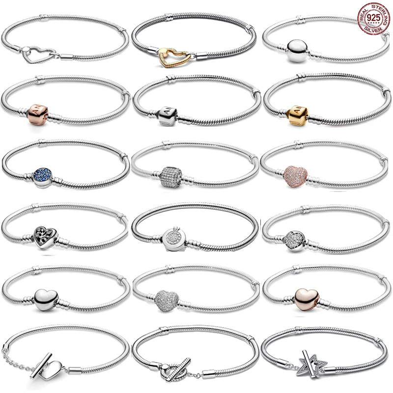 

Женский браслет из серебра 925 пробы, с классической короной