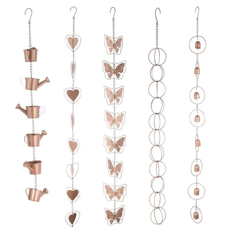 

Rain Chains for Gutters Rain Chain Charm Butterfly Chimes For Gutter Roof decoration Visual & Hearing Enjoyment Wind Chimes