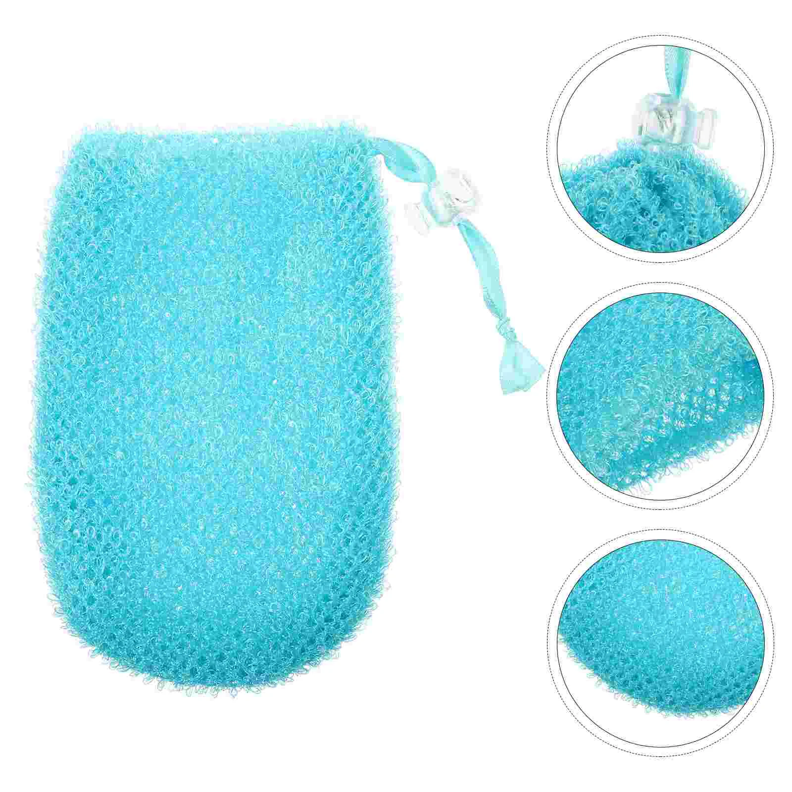 

Wall Mounted Soap Bag Travel Shower Loufah Sponge Body Scrub Nylon Exfoliating Mesh Saver Dove