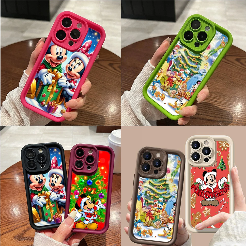 Мягкий чехол для телефона Ангельские глазки iPhone 15 16 Pro Max Plus X XS из ТПУ SS205 Микки и