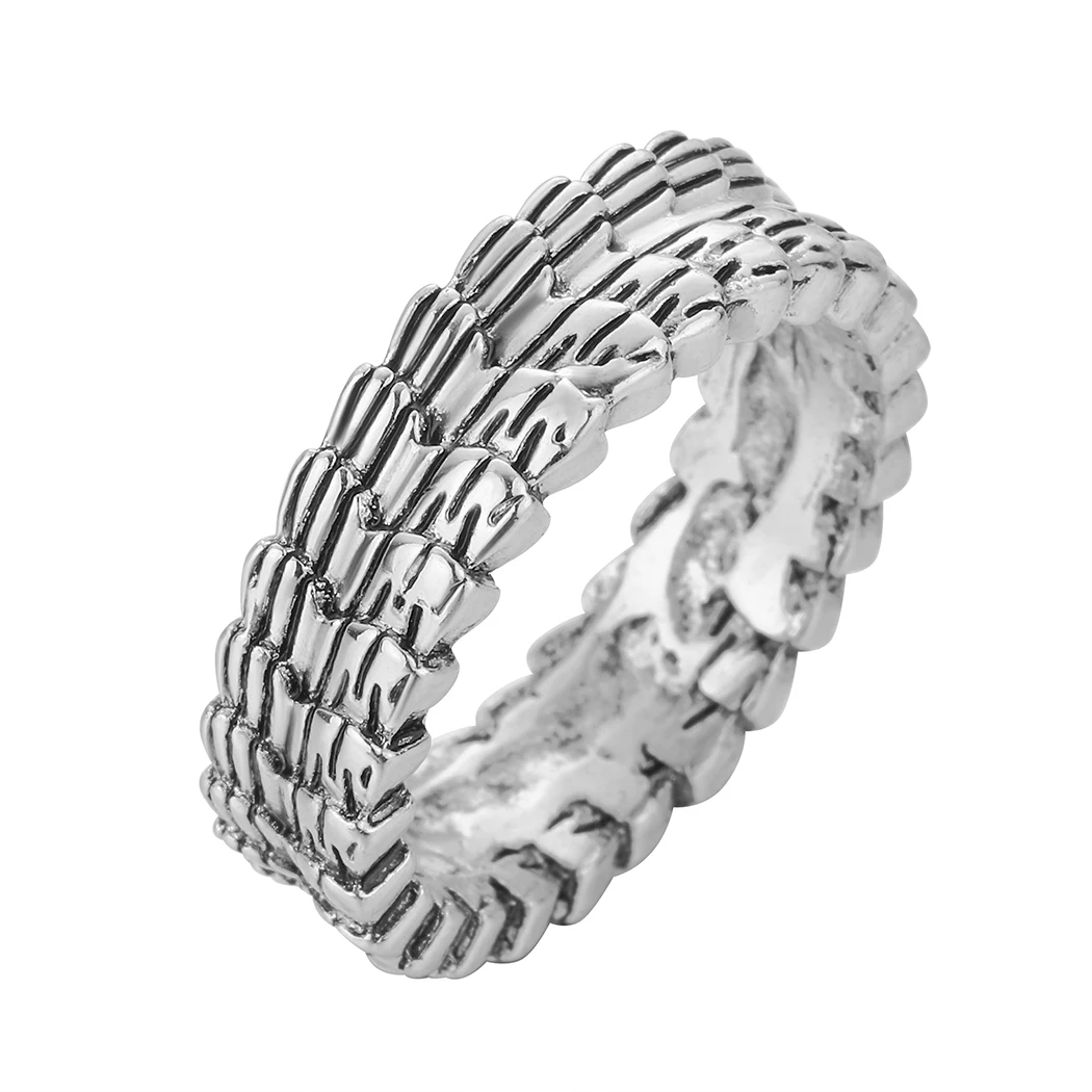 

Dragon Scales Handmade Sterling Men Band Ring Dragon Scale Men Wedding Band Party Send Friends Gift
