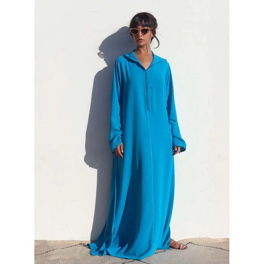 Платье Рамадан, Мусульманский Стиль, элегантное винтажное длинное платье с длинным рукавом, мусульманская абайя, мусульманский Мусульманс...