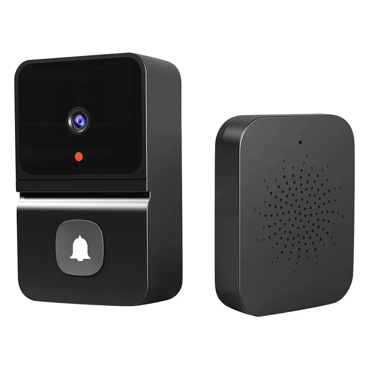 

Electronic WiFi Smart Security Video Intercom WIFI DoorBell Home Security Camera-Black