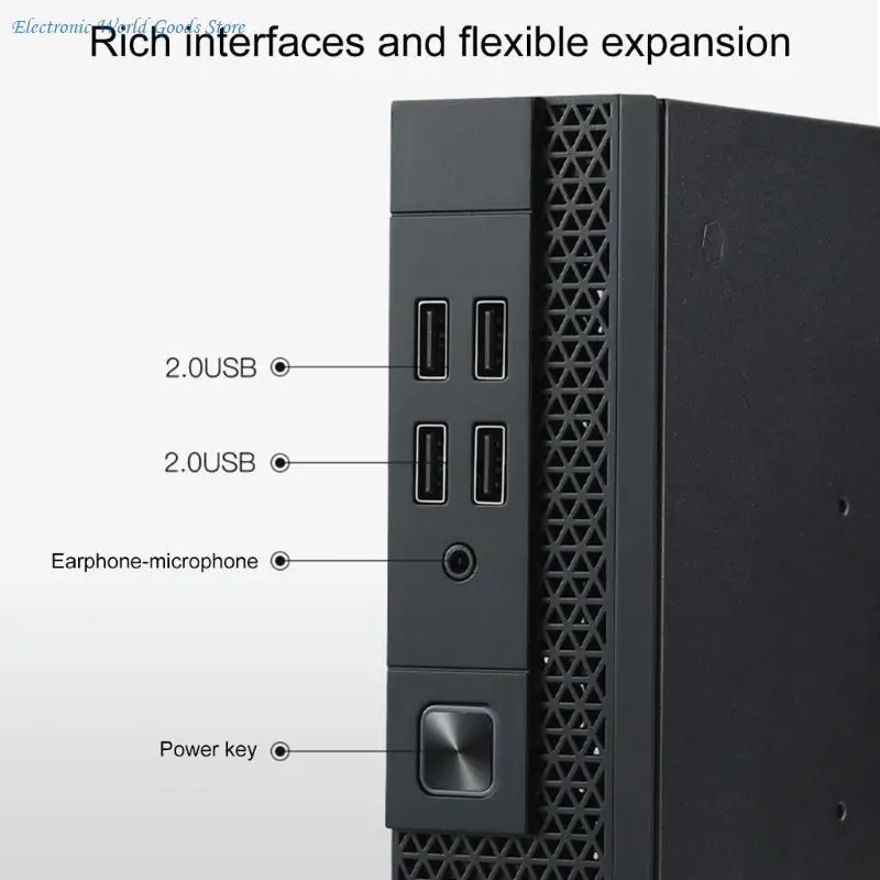 Фото A3PD ITX Корпус для компьютера TX07 Мини-настольный корпус Промышленное управление HTPC Корпус для ПК Мониторинг Серверный с 4 №5