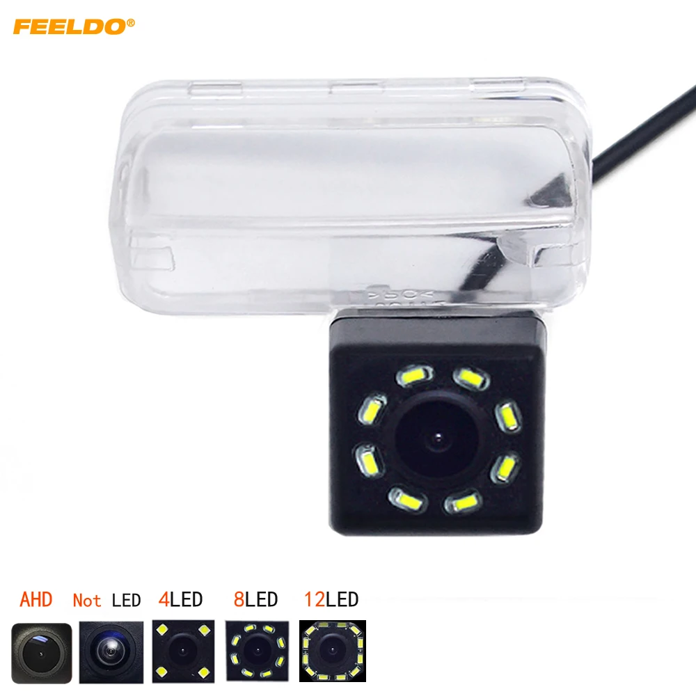 

FEELDO Special Car Rear View Camera AHD With 4LED/8/12LED Light For Citroen C3 Picasso C4 Picasso Reversing Backup Camera #1982