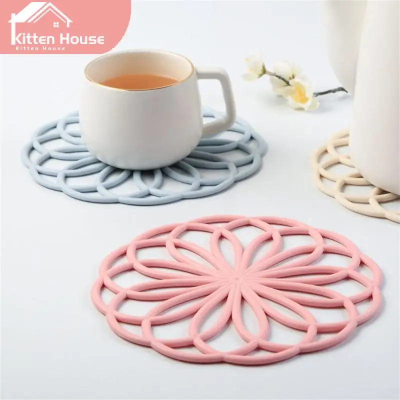 

Washable Heat Insulation Pad Double-sided Tpr Insulation Mat Coaster Non-slip Home Table Decor Cup Bowl Placemat Multi-purpose