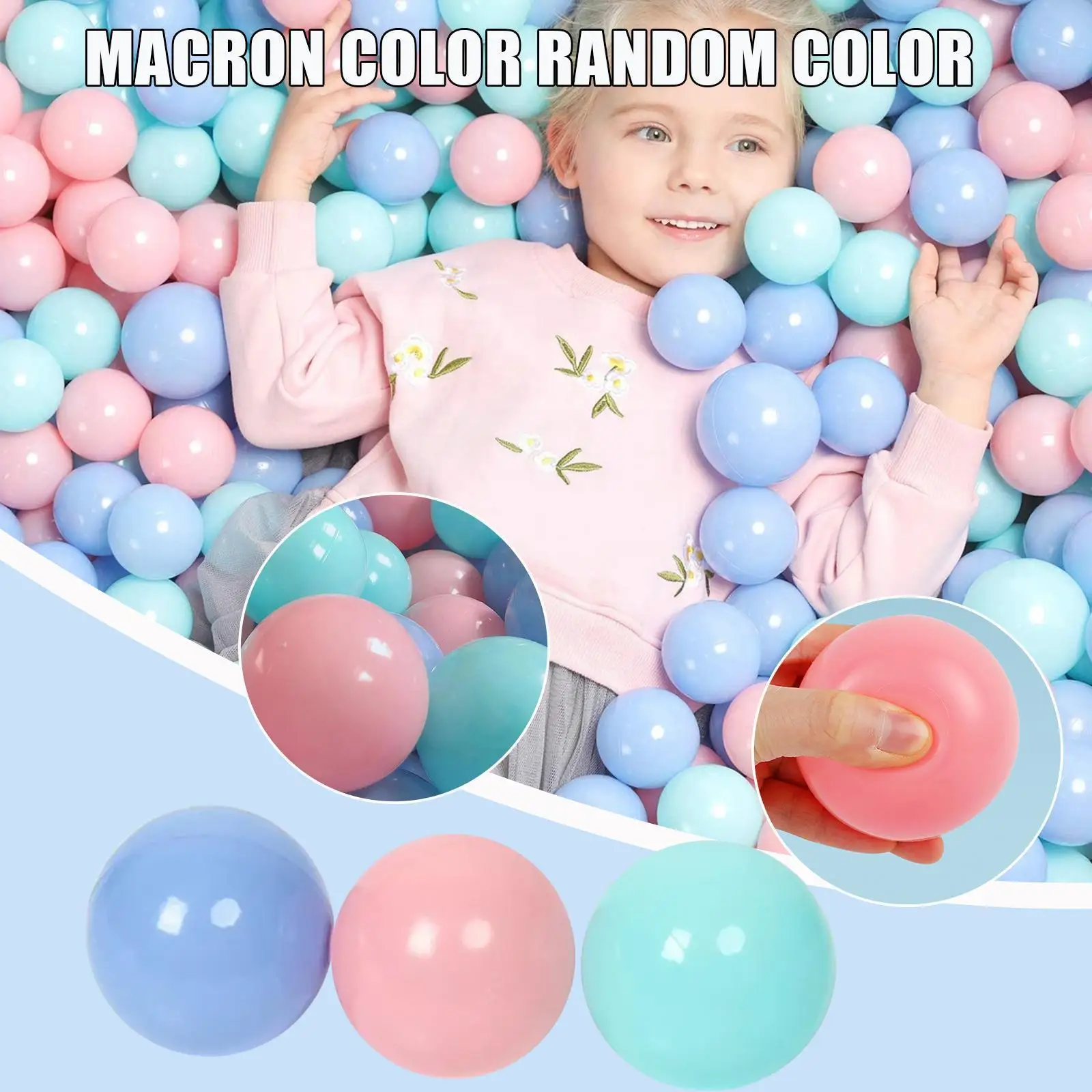 

10PCS Ocean Ball Plastic Balls Toys Water Ocean Wave 5.5/8cm Pit Toys Air Swim Ball Balls Diameter Outdoor Pool Baby Sport L1V2